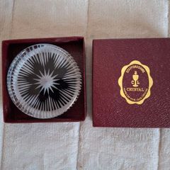 Staffordshire hand cut lead Crystal paper weight