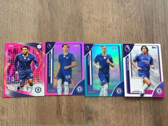 Topps Chelsea Bundle All Numbered + Auto Total 11 Cards