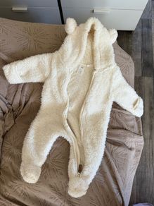 Baby teddy pramsuit