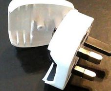 NEW plug adapter - converts Europlug to Irish 3-pin