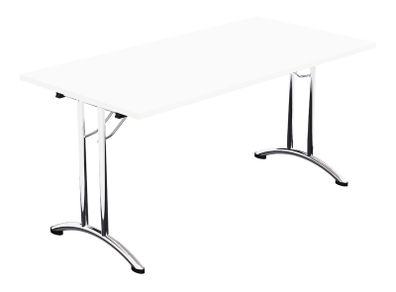 White Folding Retangular Table - 1500w x 750d