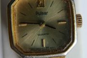 Pulsar Quartz Classic Women's Gold Tone Watch 19mm Y481-5130 New Batt