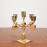 Vintage Brutalist Solid Brass 5-Arm Candelabra, 1970s. Image 3