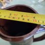 Roundstone pottery dark Brown water jug / vase Co. Galway Ireland. Image 4