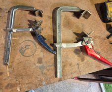 Pipefitter ratchet clamps