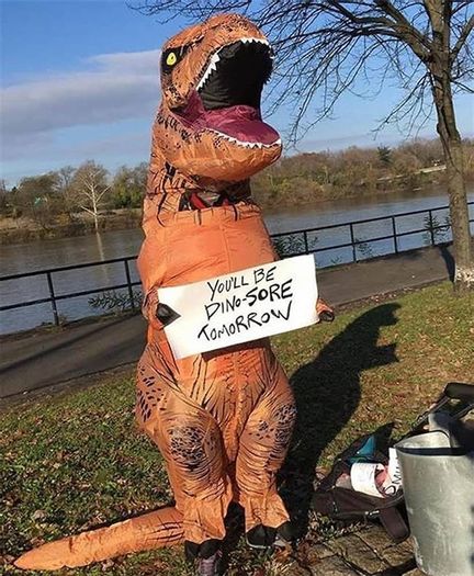Inflatable Costume Trex Dinosaur Costumes Halloween Costume Fancy Dress for Adult (FREE EXPRESS SHIPPING)