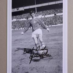 Leeds United legend autograph JOHN GILES