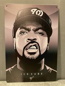 Ice Cube Tin Metal Sign