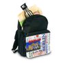 Large Black personalised custom printed school bags / back to school stationery Image 2