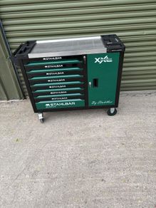 41" 7 Drawer Tool Box Fully Loaded With Tools + Side Cabinet