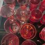 Eighteen Pieces Red Glasses and Bowls Image 3