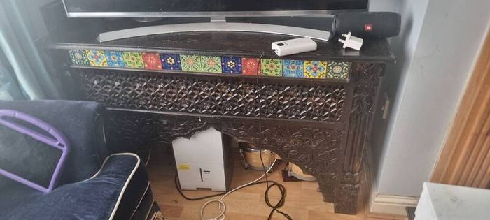 unique Indian tiled  side board 127cm length 76 cm height x 38cm