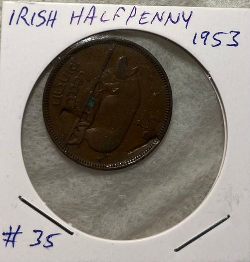Irish Halfpenny 1953