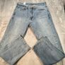 Levis 505 Mens Jeans W34 L30 Light Blue Denim Straight Leg Button Fly Image 2