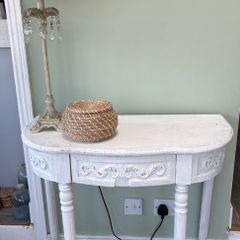 white table