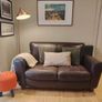 Brown leather couch Image 3