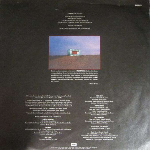 Talking Heads  True Stories