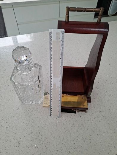 Connolly of Waterford Tantalus with cut-crystal spirit decanter