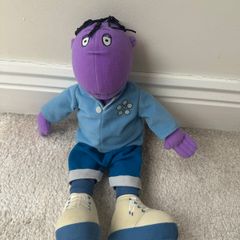 The Tweenies Milo Plush Soft Purple BBC Vintage 1999 Hasbro Used Please see pictures