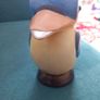 Vintage woodpecker cup/mug puffin glass ceramic memorabilia pub clay decor Image 3