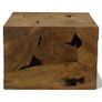Coffee Table 50x50x35 cm Genuine Teak Brown Image 3