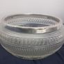 Antique silver mounted cut glass bowl. Image 2