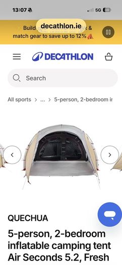 Quechua 5 Person 2 Bed Inflatable