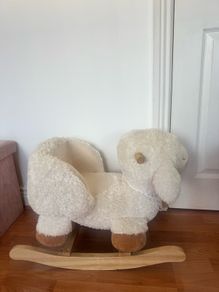 toddler rocking animal sheep