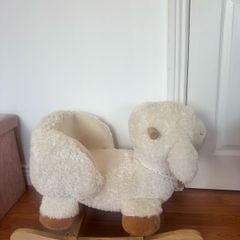 toddler rocking animal sheep