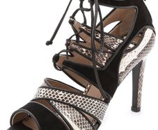 Malene Birger snakeskin stilettos
