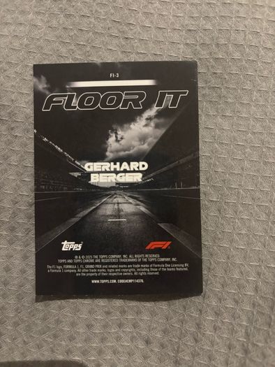F1 Topps Chrome card