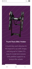 Garber USA bike carrier for car.