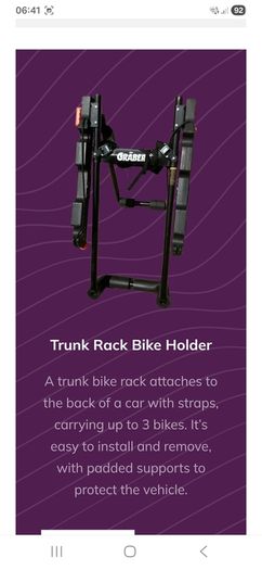 Garber USA bike carrier for car.