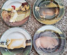 Block Indonesia Country Farm Plate X 4
