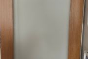 Smoked glass internal doors pair