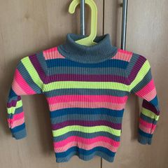 Baby Girls Zip Top x 4 & Polo Neck x 1 - see 10 pics