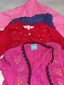 girls cardigans age 5-7 years sold as a bundle