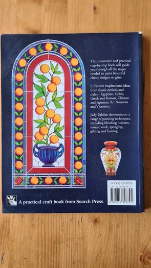 Classic Glass Painting. By Judy Balchin. Inspiration From  The Past. In Good Condition. Large Volume Paperback.