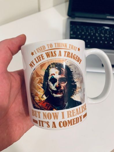 Joker movie mug