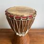 Traditional West African Hand Carved Djembe Drum Image 2