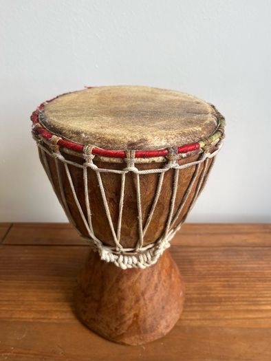 Traditional West African Hand Carved Djembe Drum