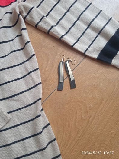 Strip knit jumper