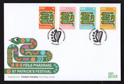 2025 Ireland St Patrick's Festival (2025) Commemorative Stamp An Post First Day Cover (FDC)