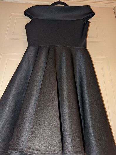 amazing off shoulder skater dress from Boohoo