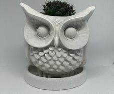 Handmade Concrete Owl