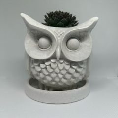 Handmade Concrete Owl