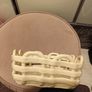 Cream lattice basket food grade or ornamental Image 5