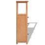 Corner Cabinet 26x26x94 cm Solid Oak Wood Image 4