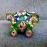 Vintage cloisonne elephant figurine enamelled copper statue painted in excellent condition 10cm standing see last photo FREE STANDARD POSTAGE INCLUDED Image 3
