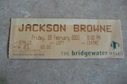 Jackson Browne Ticket Stub